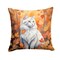 Edge Collections - 18" x 18" - Multicolor - Turkish Angora Cat Throw Pillow , Machine Washable Decorative Pillow - 1 Piece